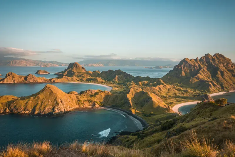 An island landscape in Indonesia beyond Bali