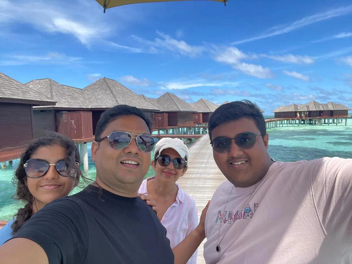 Riya Gupta & family in Maldives